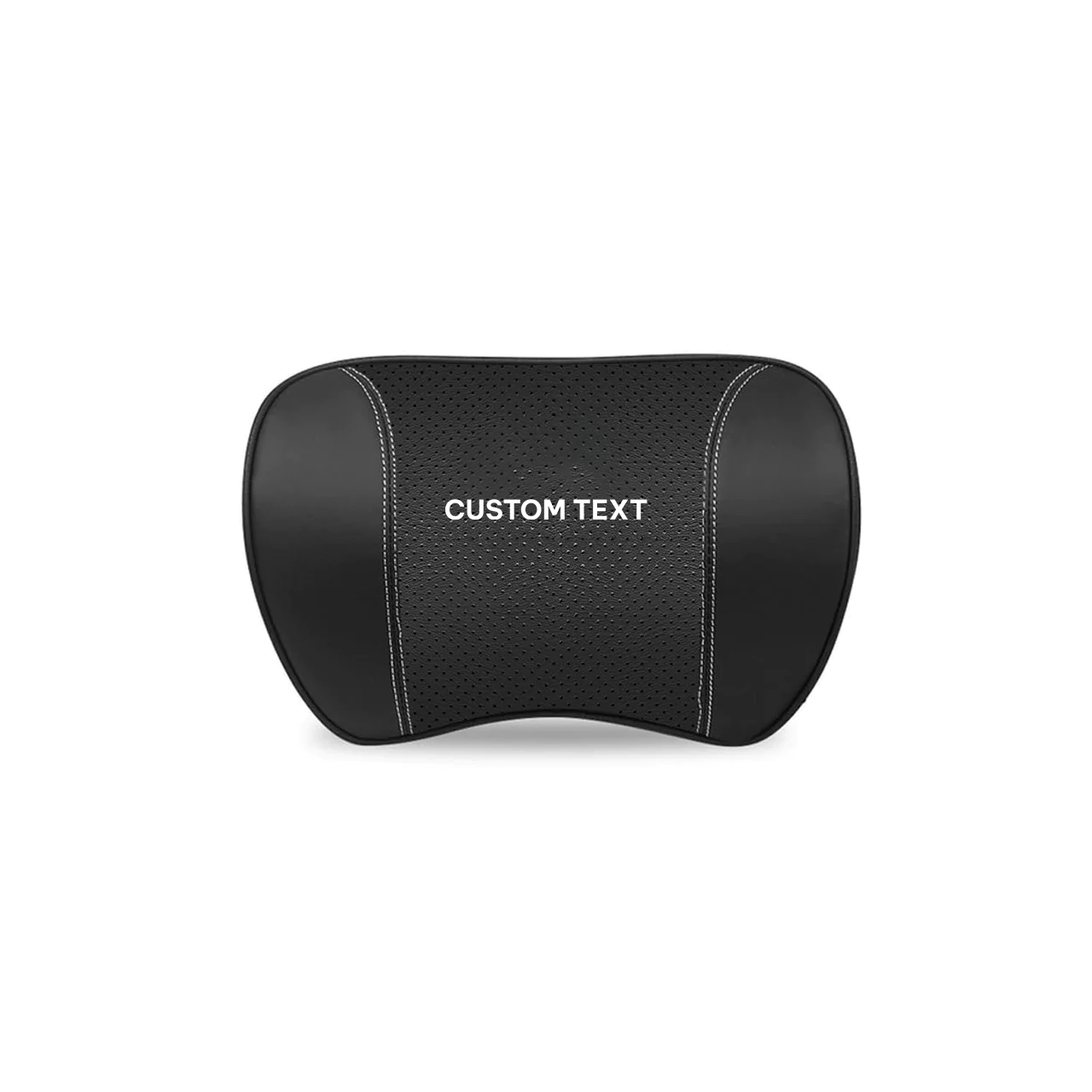 Custom Text For Car Headrest Neck Pillow and Lumbar Support Back Cushion Kit, Compatible with All Cars, Memory Foam Erognomic Design Universal Fit Muscle Pain and Tension Relief for Car Seat PU13992