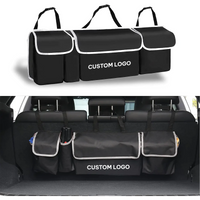Thumbnail for Custom Logo Car Trunk Hanging Organizer, Fit with Volvo, Thick Backseat Trunk Storage Bag with 4 Pockets and 3 Adjustable Shoulder Straps, Foldable Car Trunk Interior Accessories Releases Your Trunk Space