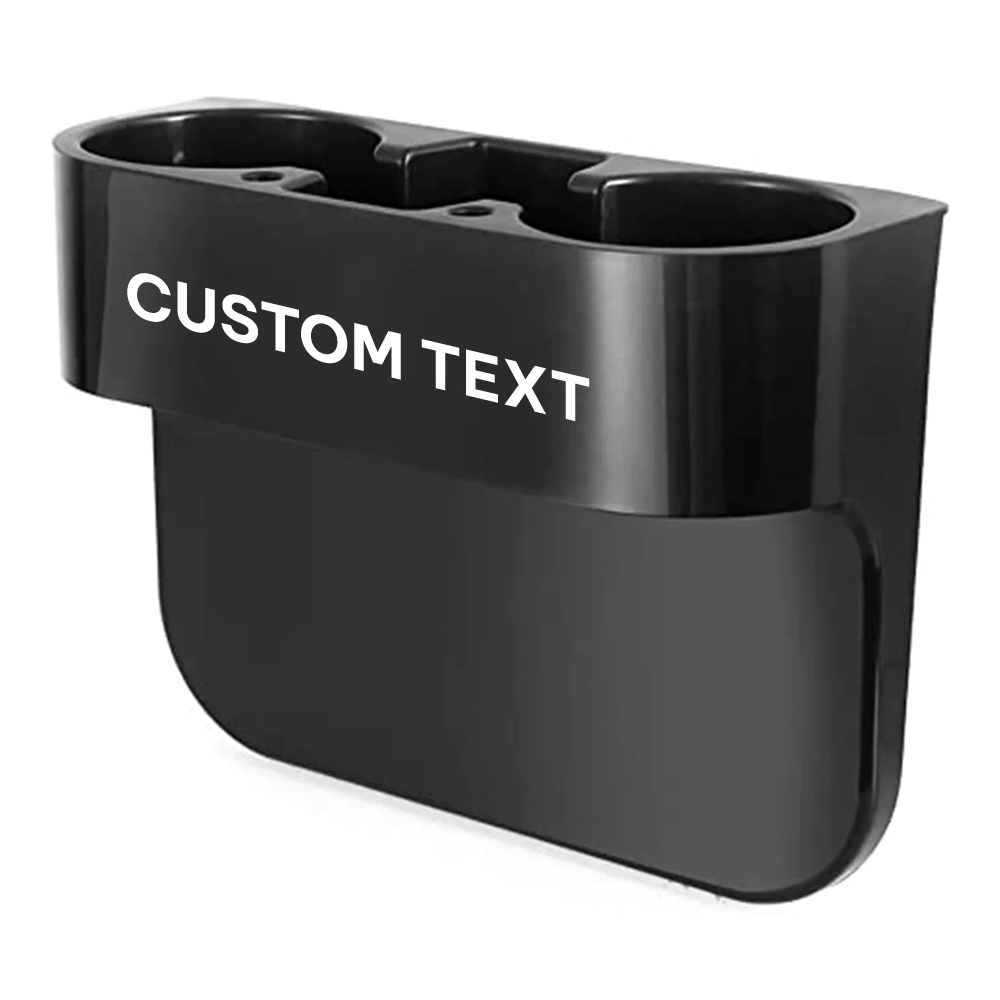 Custom Text Cup Holder Portable Multifunction, Fit with car, Cup Holder Expander for Car, Vehicle Seat Cup Cell Phone Drinks Holder Box Car Interior Organizer