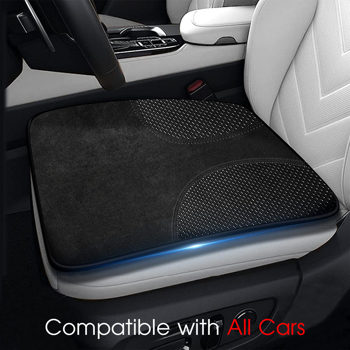 Car Seat Cushion, Custom Fit For Your Cars, Double Sided Seat Cushion, Breathable Suede + Ice Silk Car Seat Cushion, Comfort Seat Covers Cushion JE19979