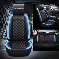 Thumbnail for Custom Text For Seat Covers 5 Seats Full Set, Custom Fit For Your Cars, Leatherette Automotive Seat Cushion Protector Universal Fit, Vehicle Auto Interior Decor KO13988