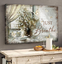Thumbnail for Custom Canvas Just Breathe - Jesus Canvas