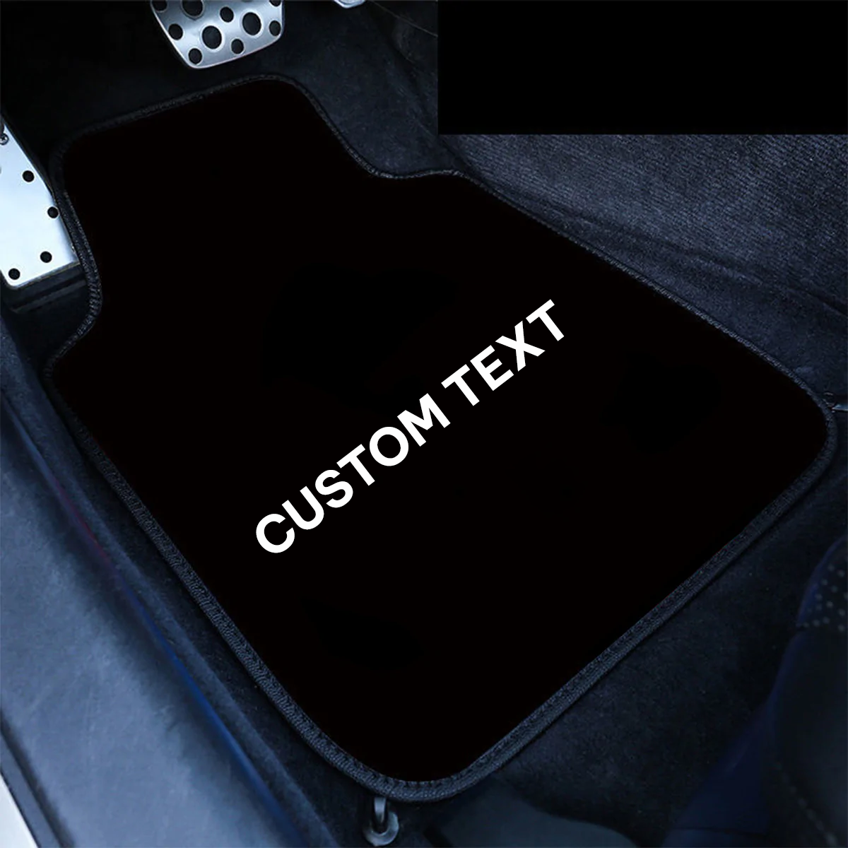 Custom Text For Carpet Floor Mats Set of 4pcs, Compatible with All Cars, Fit Car Floor Mats, All Weather Protection, Universal Type IN13984