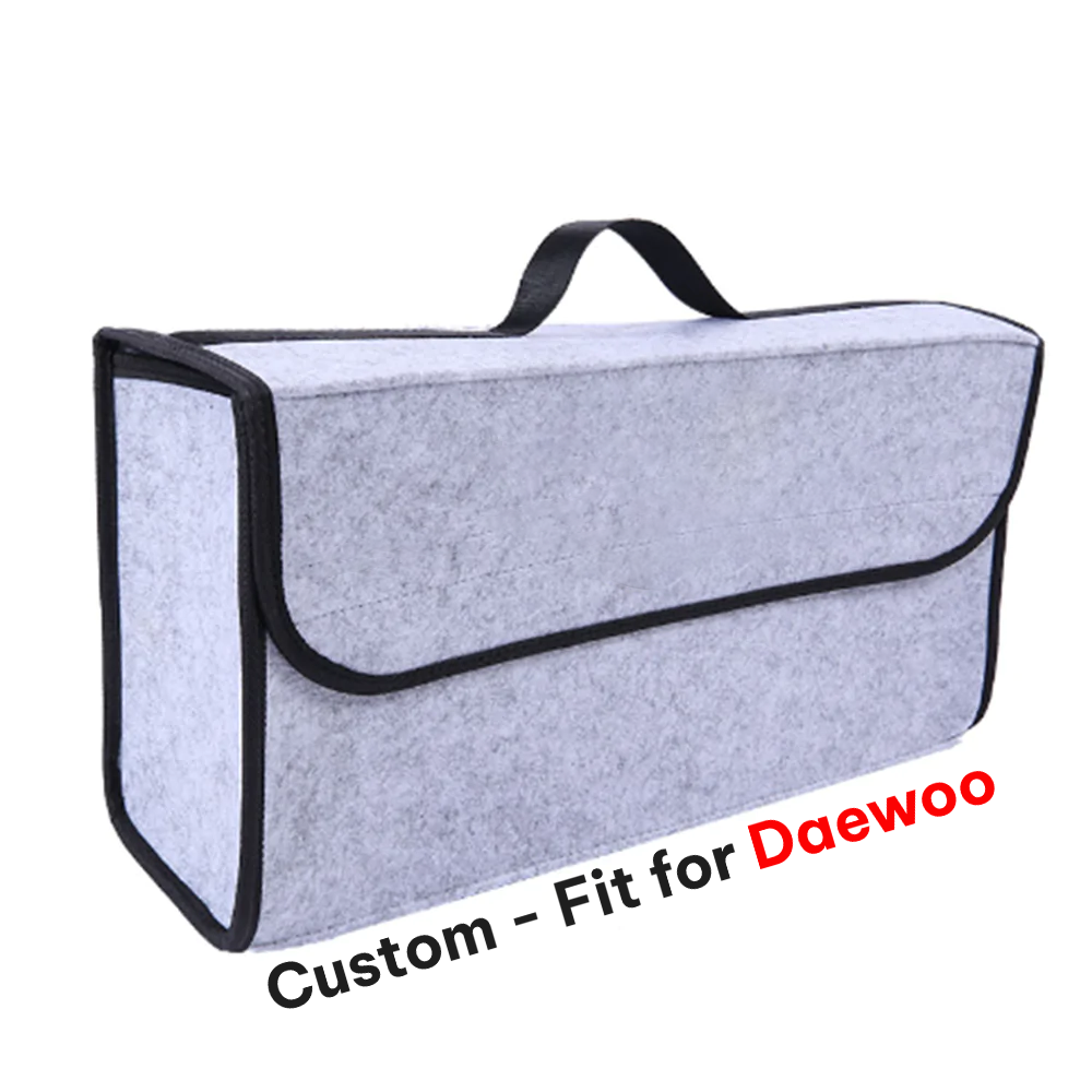 Soft Felt Car Bag Organizer, Folding Car Storage Box Non Slip Fireproof Car Trunk Organizer