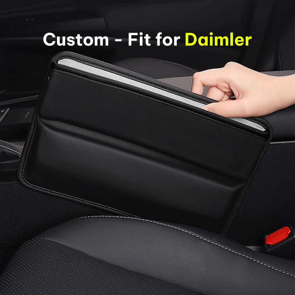 Car Seat Gap Filler Organizer, Multifunctional Pu Leather Console Side Pocket Organizer For Cellphones, Cards, Wallets, Keys