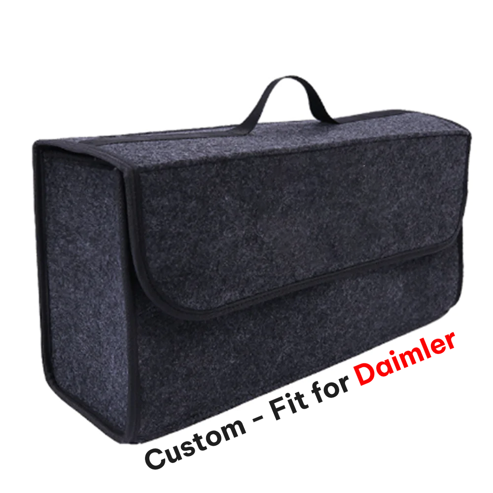 Soft Felt Car Bag Organizer, Folding Car Storage Box Non Slip Fireproof Car Trunk Organizer