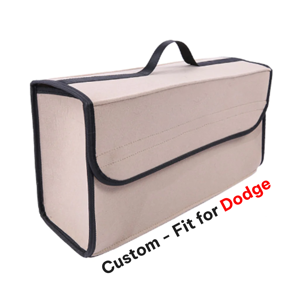 Soft Felt Car Bag Organizer, Folding Car Storage Box Non Slip Fireproof Car Trunk Organizer