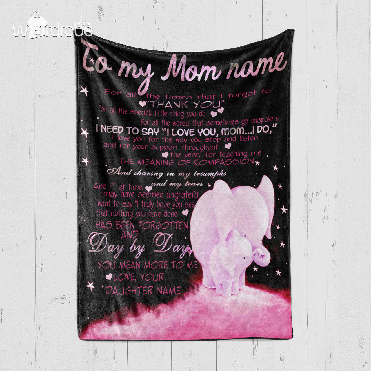 Custom Blanket Personalized Name To My Mom Blanket - Gift for Mom - Fleece Blanket