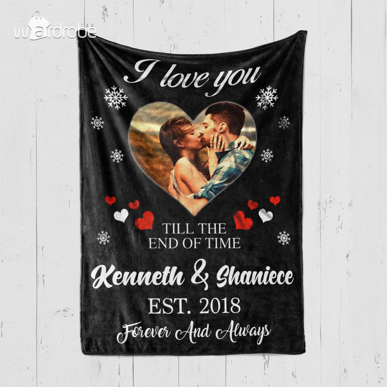 Custom Photo Blanket Personalized Mr And Mrs - Fleece Blankets