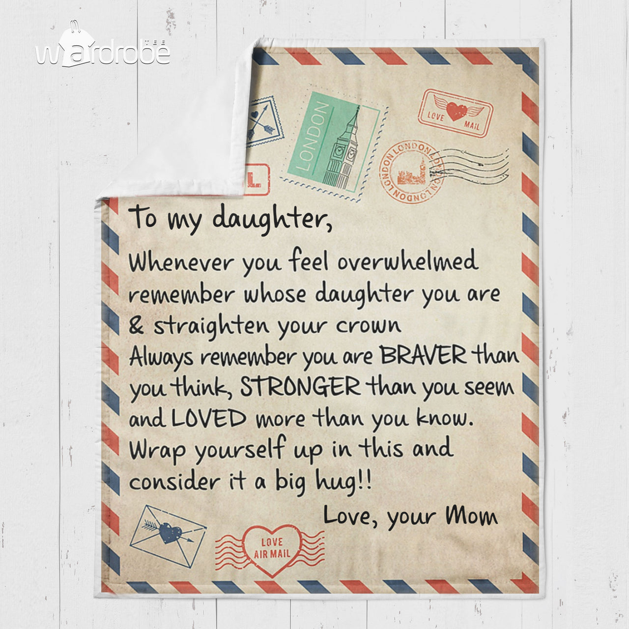 Custom Blanket Letter To My Daughter Blanket - Gift For Daughter