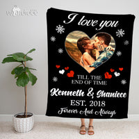 Thumbnail for Custom Photo Blanket Personalized Mr And Mrs - Fleece Blankets