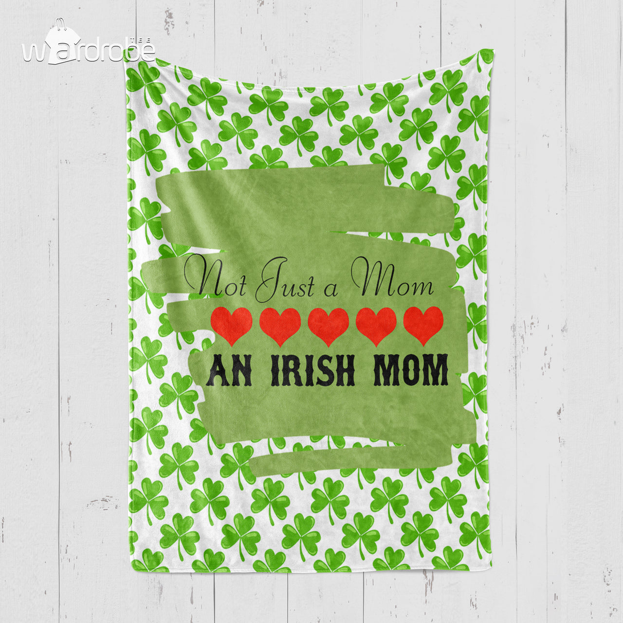 Custom Blanket Personalized Blanket - Not Just A Mom An Irish Mom