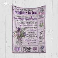 Thumbnail for Custom Blanket From Mom In Law - Gift For Daughter In law