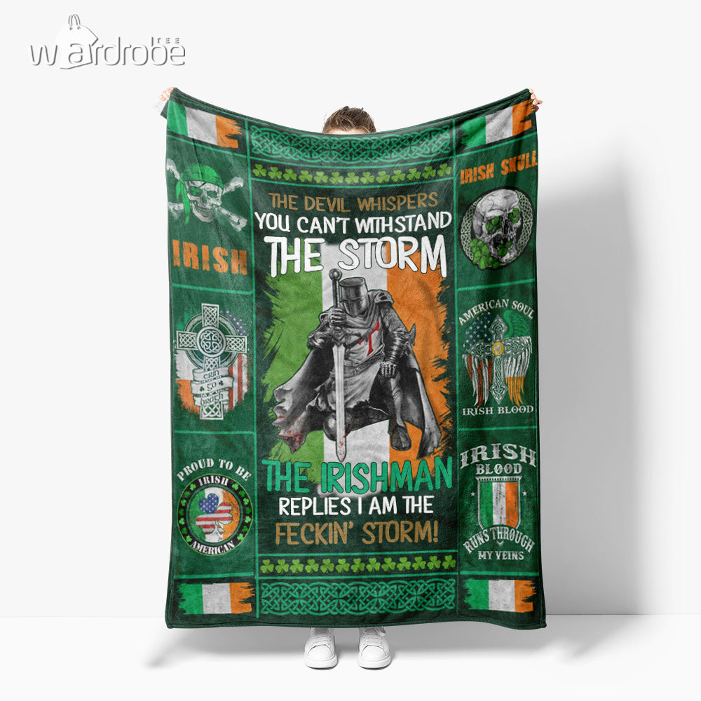 Custom Blanket The Irishman - Gift For Saint Patrick's Day