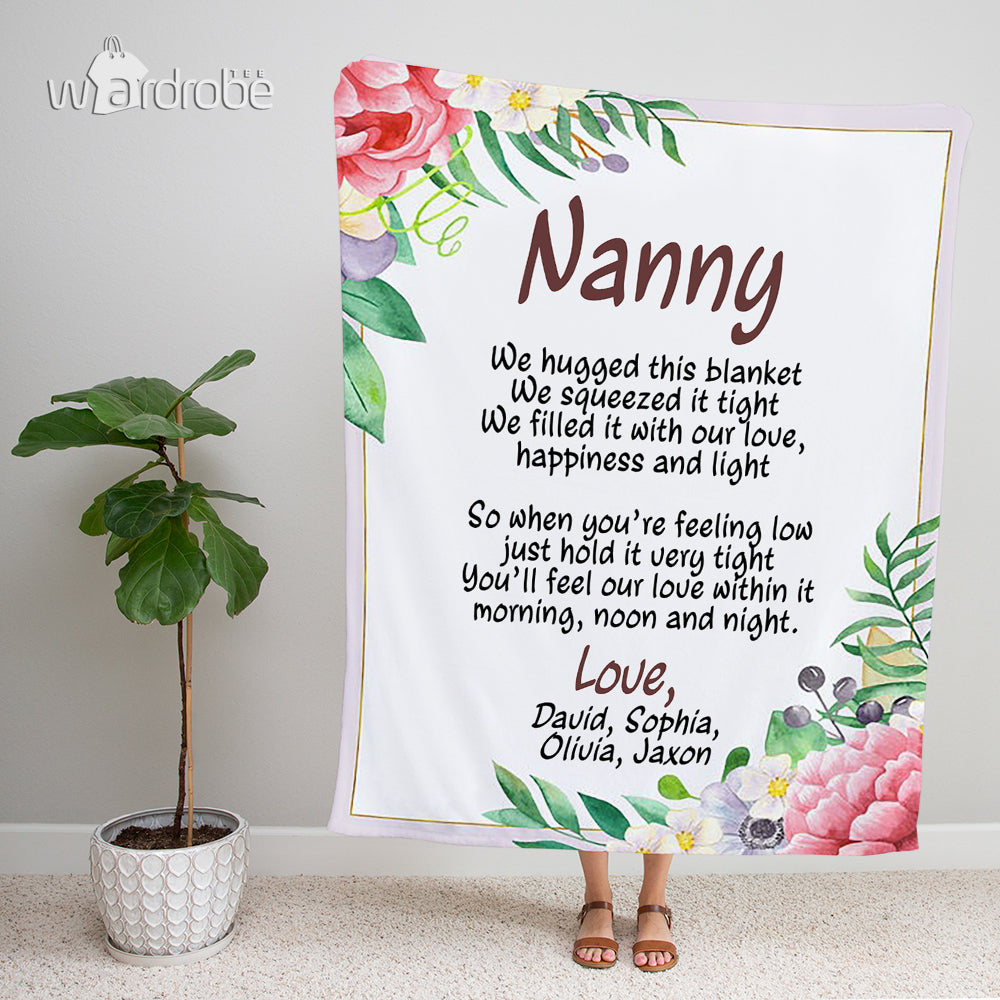 Custom Blanket Gift For Nanny