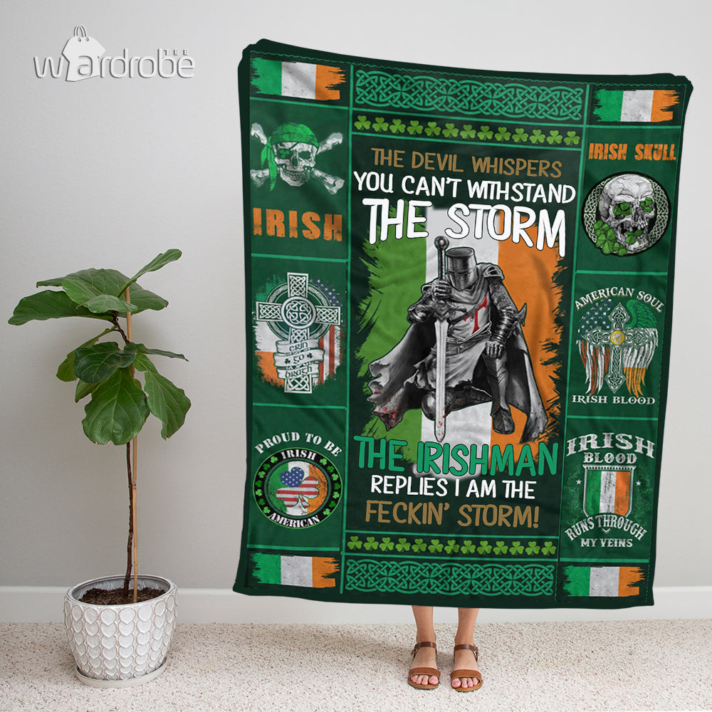 Custom Blanket The Irishman - Gift For Saint Patrick's Day