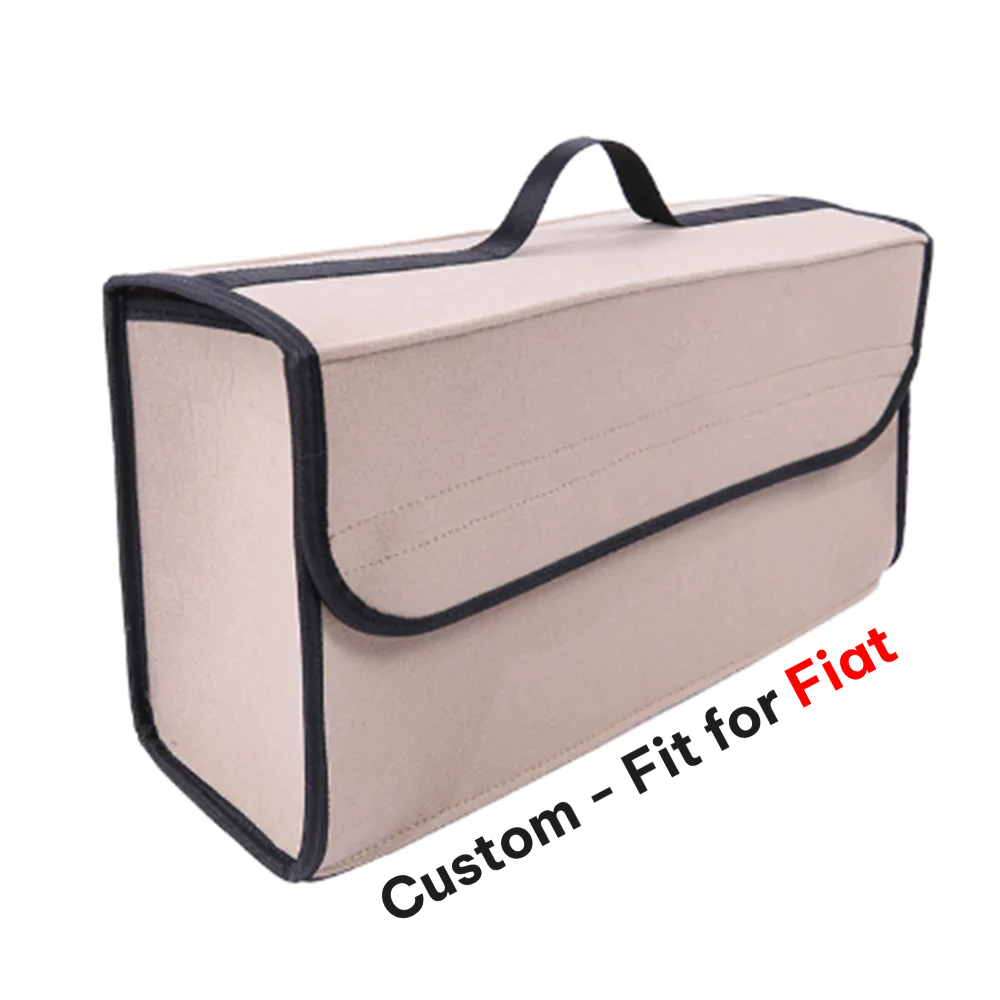 Soft Felt Car Bag Organizer, Folding Car Storage Box Non Slip Fireproof Car Trunk Organizer