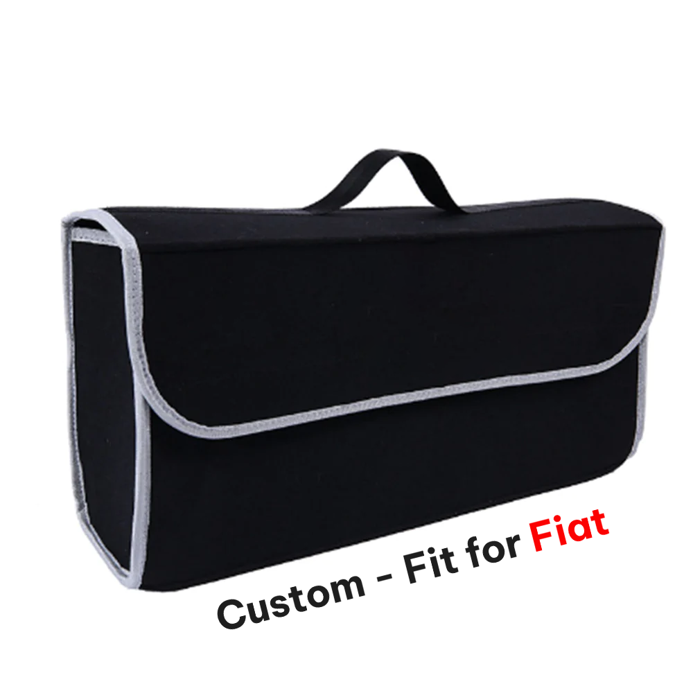 Soft Felt Car Bag Organizer, Folding Car Storage Box Non Slip Fireproof Car Trunk Organizer