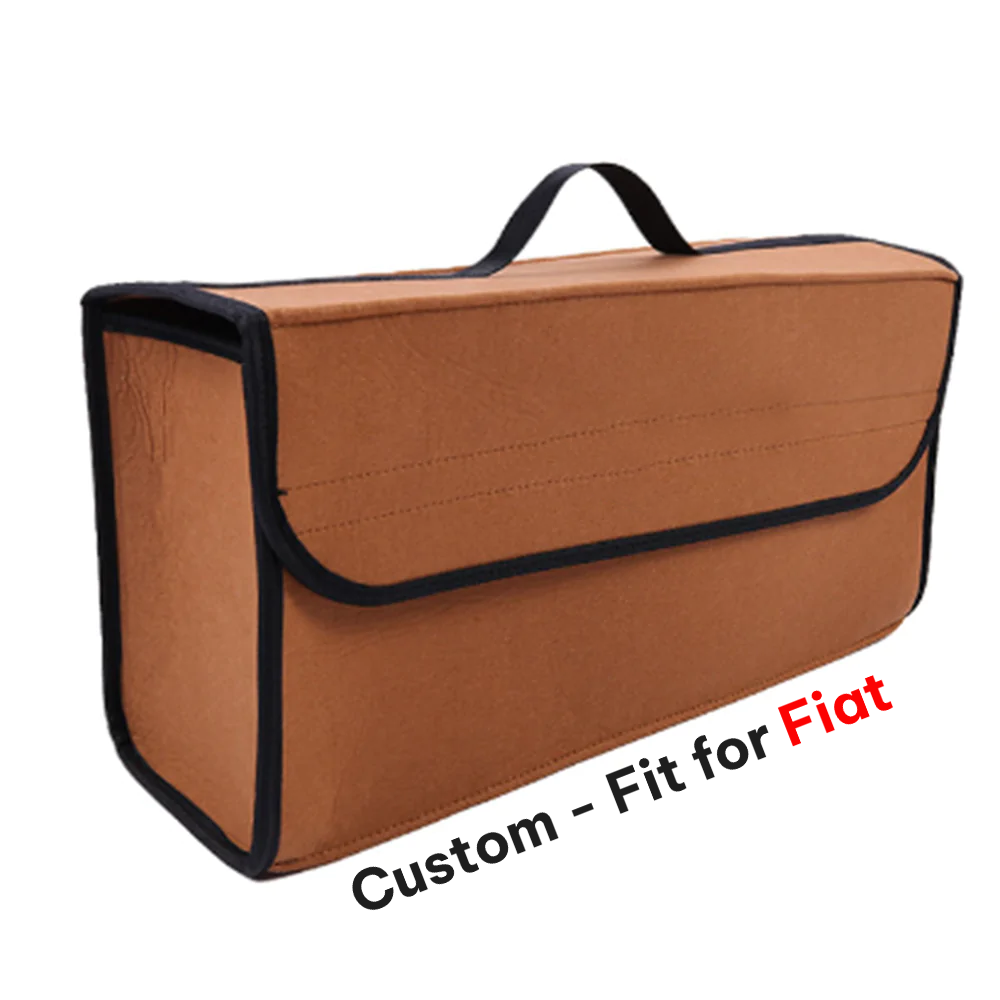 Soft Felt Car Bag Organizer, Folding Car Storage Box Non Slip Fireproof Car Trunk Organizer