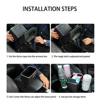 Thumbnail for Car Armrest Storage Box Coffee Cup Water Drink Holder for Rear Seat, Custom fit for Ford