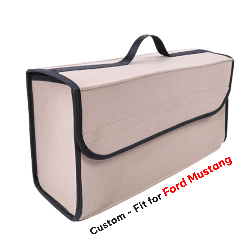 Soft Felt Car Bag Organizer, Folding Car Storage Box Non Slip Fireproof Car Trunk Organizer