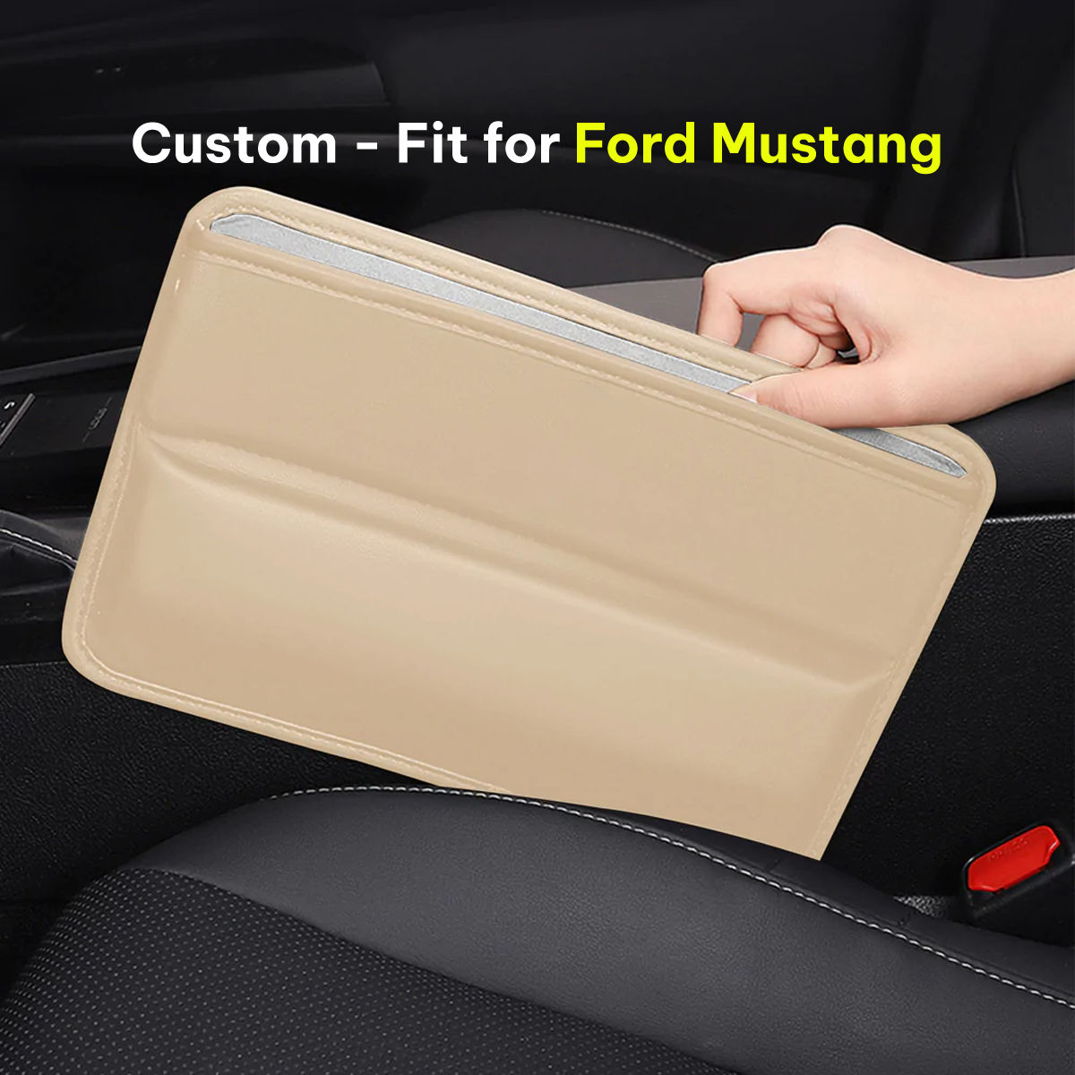 Car Seat Gap Filler Organizer, Multifunctional Pu Leather Console Side Pocket Organizer For Cellphones, Cards, Wallets, Keys