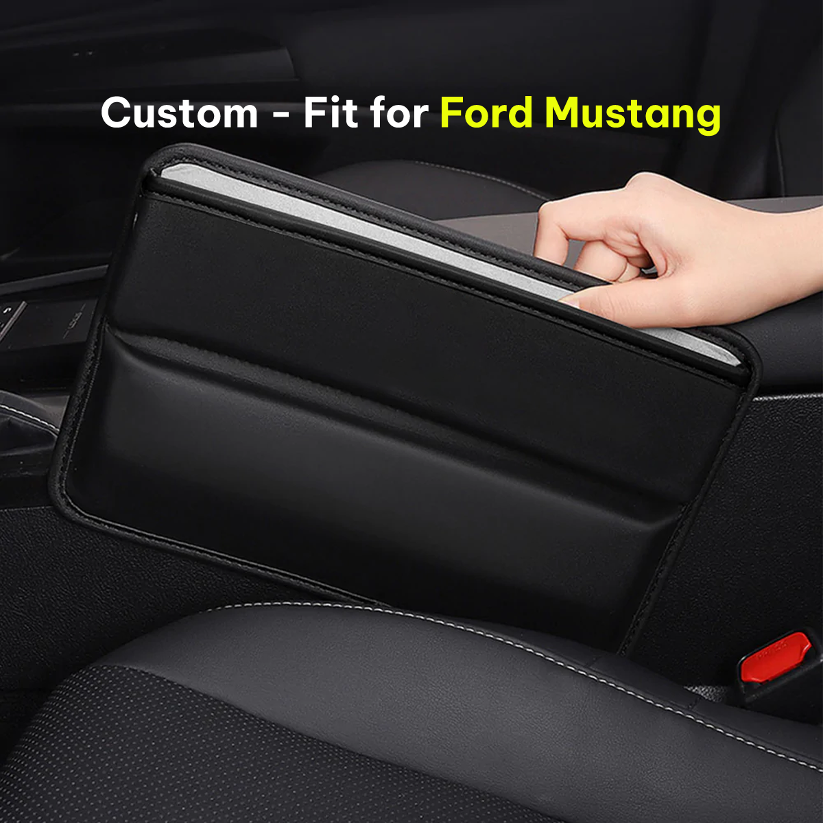 Car Seat Gap Filler Organizer, Multifunctional Pu Leather Console Side Pocket Organizer For Cellphones, Cards, Wallets, Keys