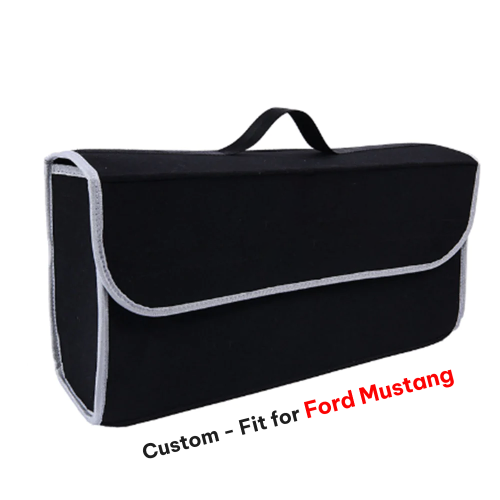 Soft Felt Car Bag Organizer, Folding Car Storage Box Non Slip Fireproof Car Trunk Organizer