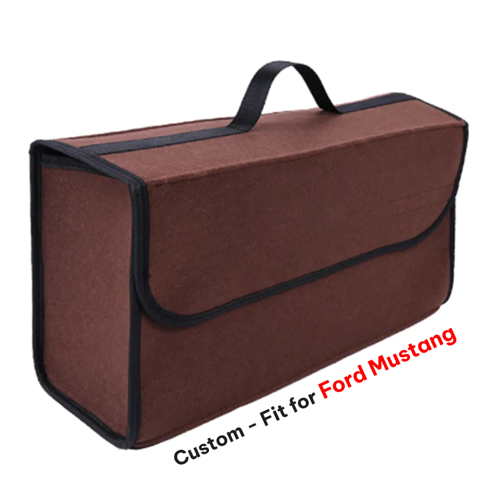 Soft Felt Car Bag Organizer, Folding Car Storage Box Non Slip Fireproof Car Trunk Organizer