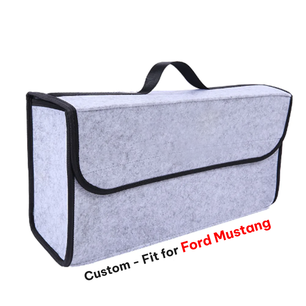 Soft Felt Car Bag Organizer, Folding Car Storage Box Non Slip Fireproof Car Trunk Organizer