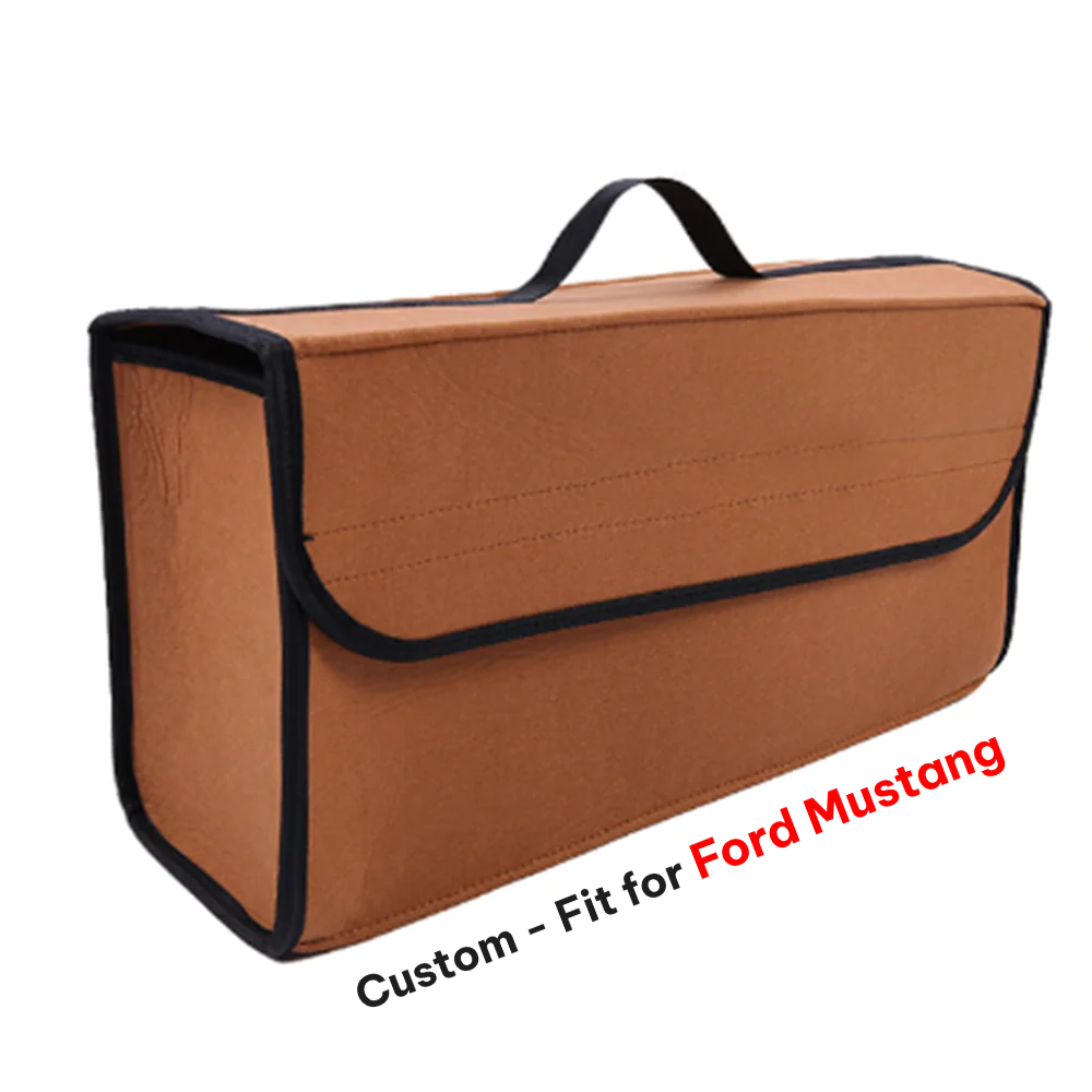 Soft Felt Car Bag Organizer, Folding Car Storage Box Non Slip Fireproof Car Trunk Organizer
