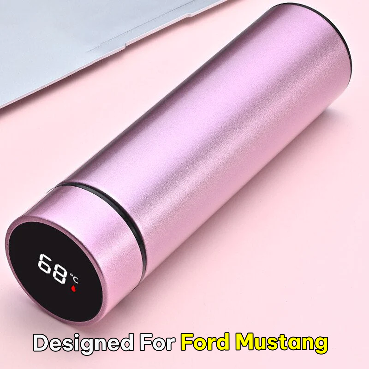 17oz Insulated Water Bottle with LED Temperature Display, Coffee Tea Infuser Bottle Double Wall Vacuum Insulated Water Bottle for Hot or Cold Drink, Stainless Steel Sports Automotive Travel Mug