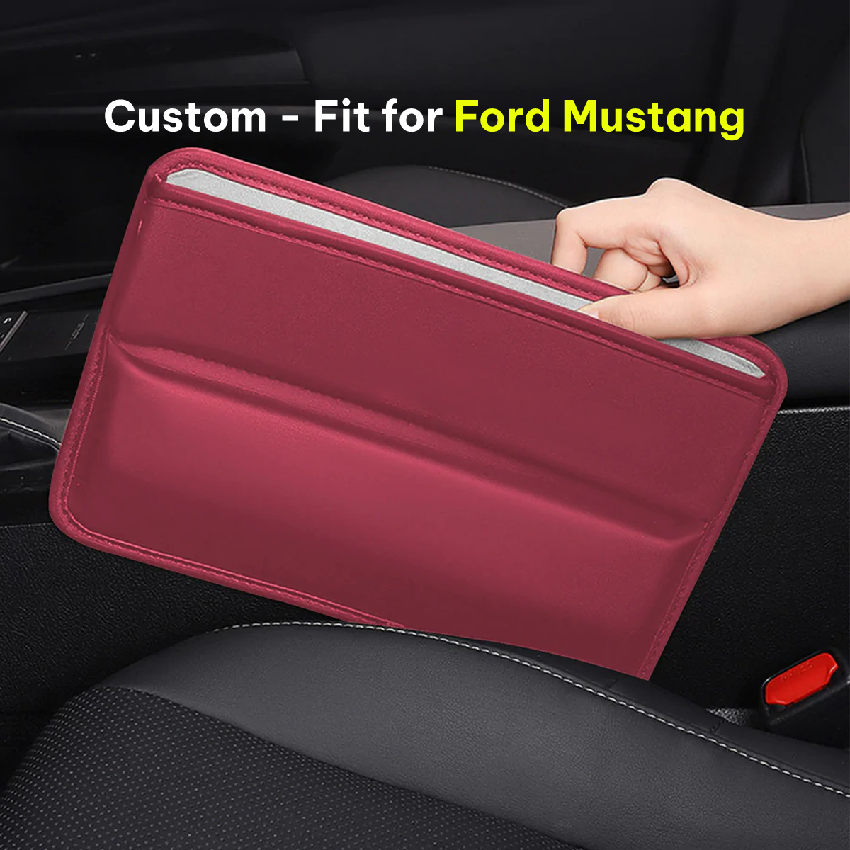 Car Seat Gap Filler Organizer, Multifunctional Pu Leather Console Side Pocket Organizer For Cellphones, Cards, Wallets, Keys