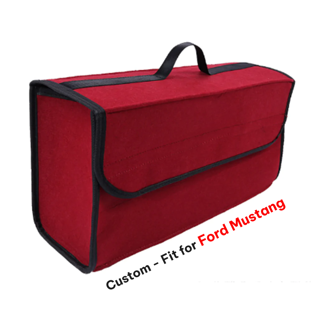 Soft Felt Car Bag Organizer, Folding Car Storage Box Non Slip Fireproof Car Trunk Organizer
