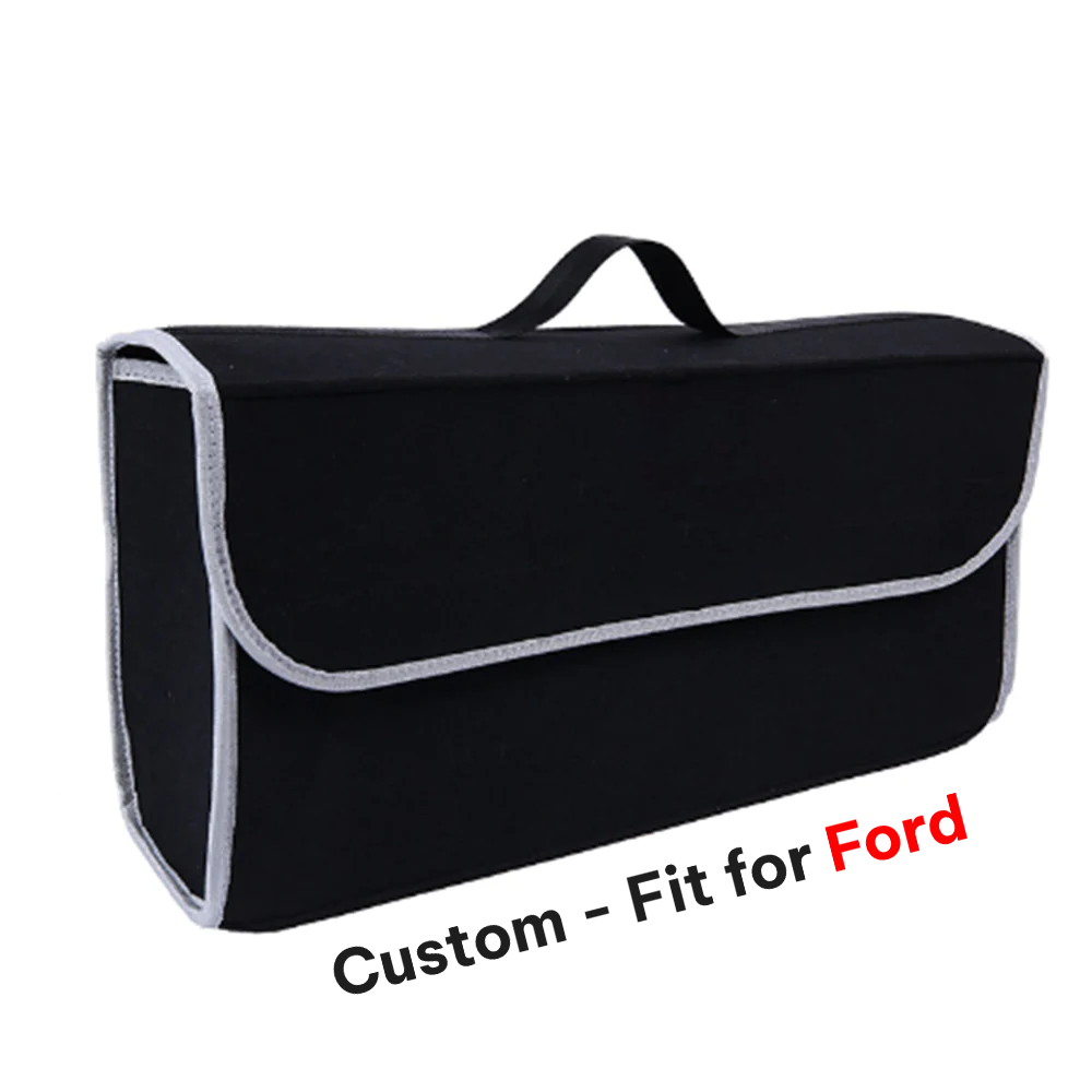 Soft Felt Car Bag Organizer, Folding Car Storage Box Non Slip Fireproof Car Trunk Organizer