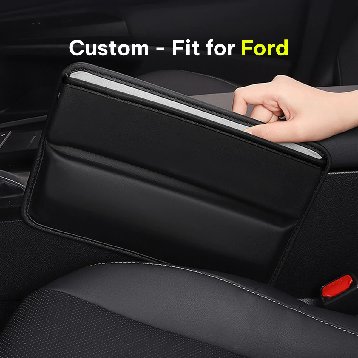 Car Seat Gap Filler Organizer, Multifunctional Pu Leather Console Side Pocket Organizer For Cellphones, Cards, Wallets, Keys