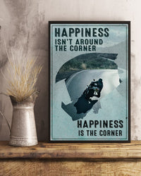 Thumbnail for Custom Canvas Jesus - Happiness Is Not Around The Corner - Happiness Is The Corner Thanksgiving Gift Christmas Gifts 2021