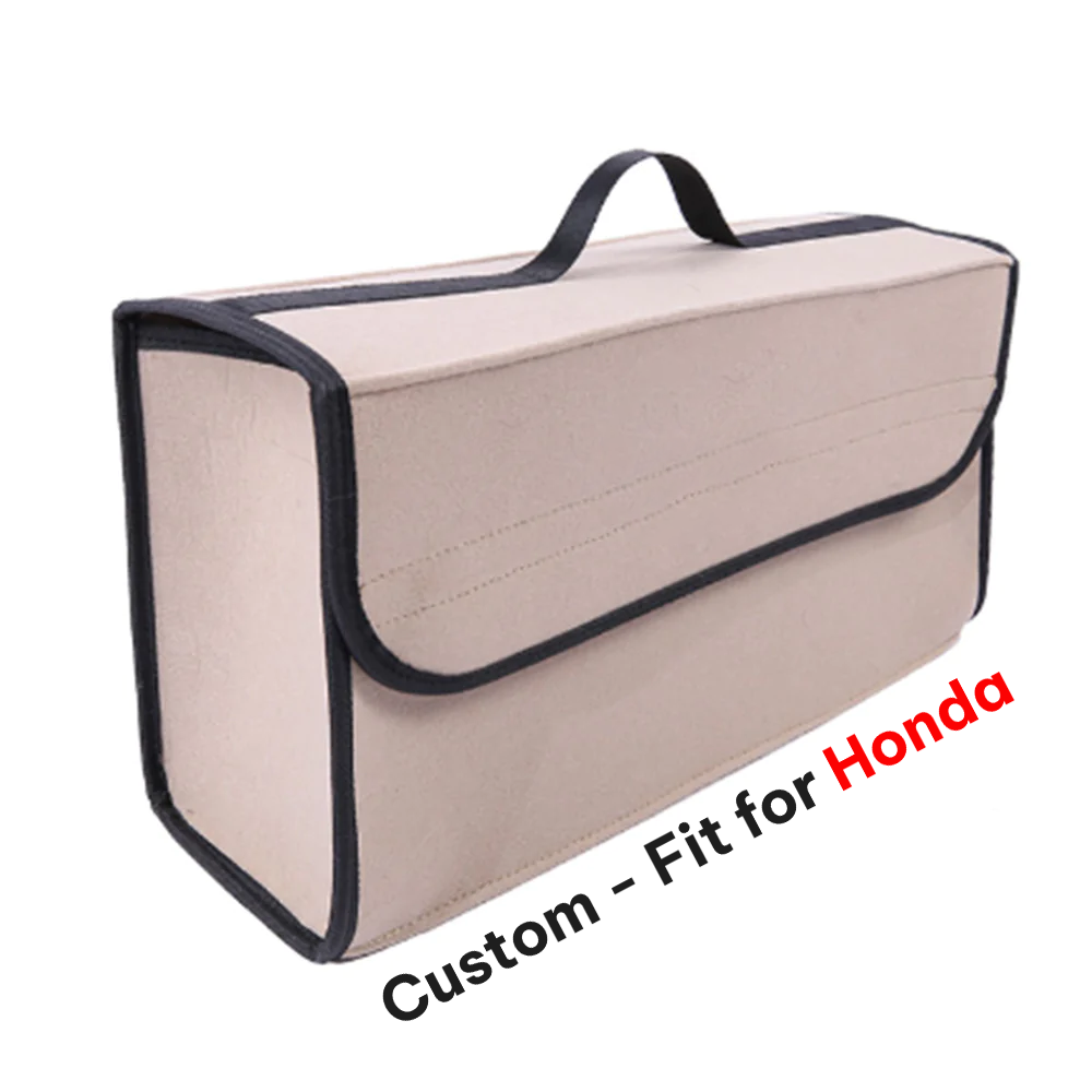 Soft Felt Car Bag Organizer, Folding Car Storage Box Non Slip Fireproof Car Trunk Organizer