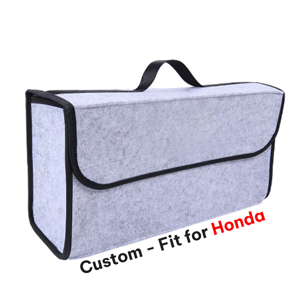 Soft Felt Car Bag Organizer, Folding Car Storage Box Non Slip Fireproof Car Trunk Organizer