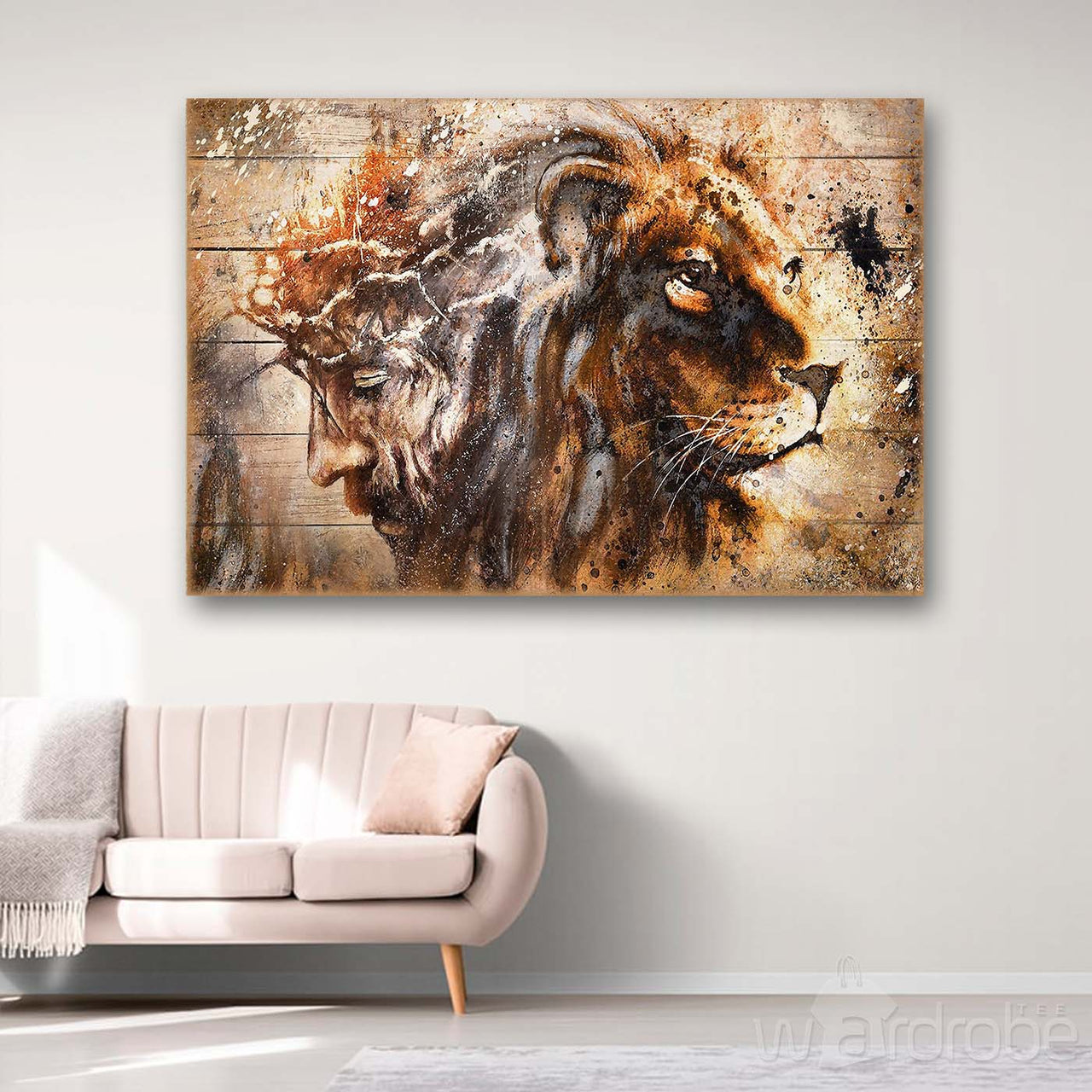 Custom Canvas Lion Jesus Canvas, Lion Of Judah