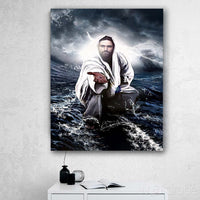 Thumbnail for Custom Canvas Jesus Reaching Hand Canvas, Come Follow Me