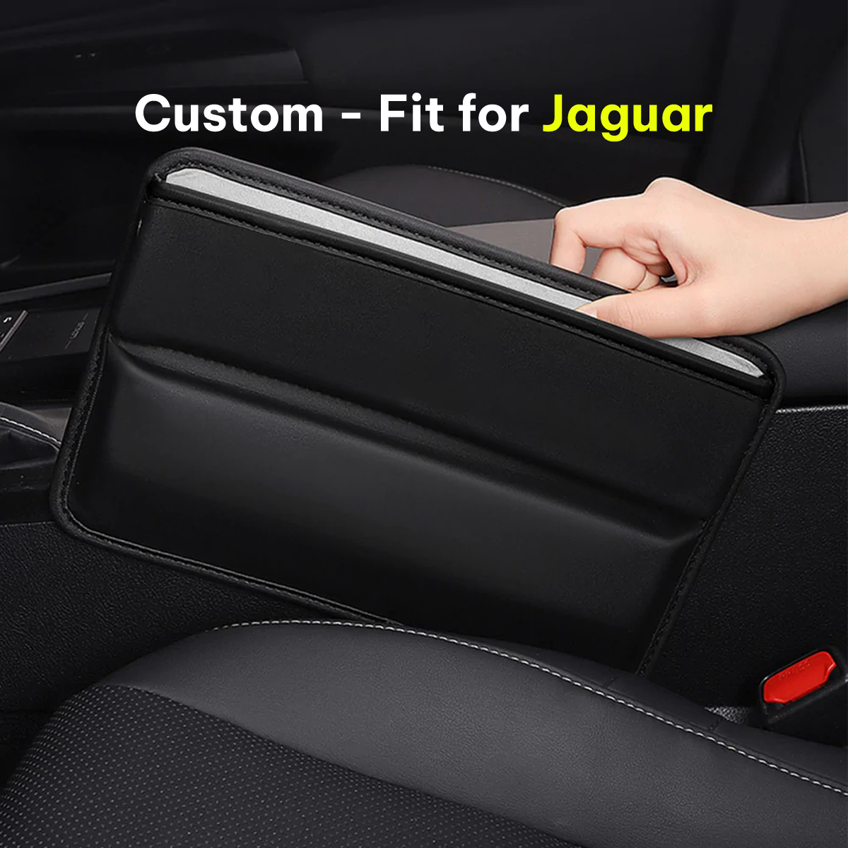 Car Seat Gap Filler Organizer, Multifunctional Pu Leather Console Side Pocket Organizer For Cellphones, Cards, Wallets, Keys