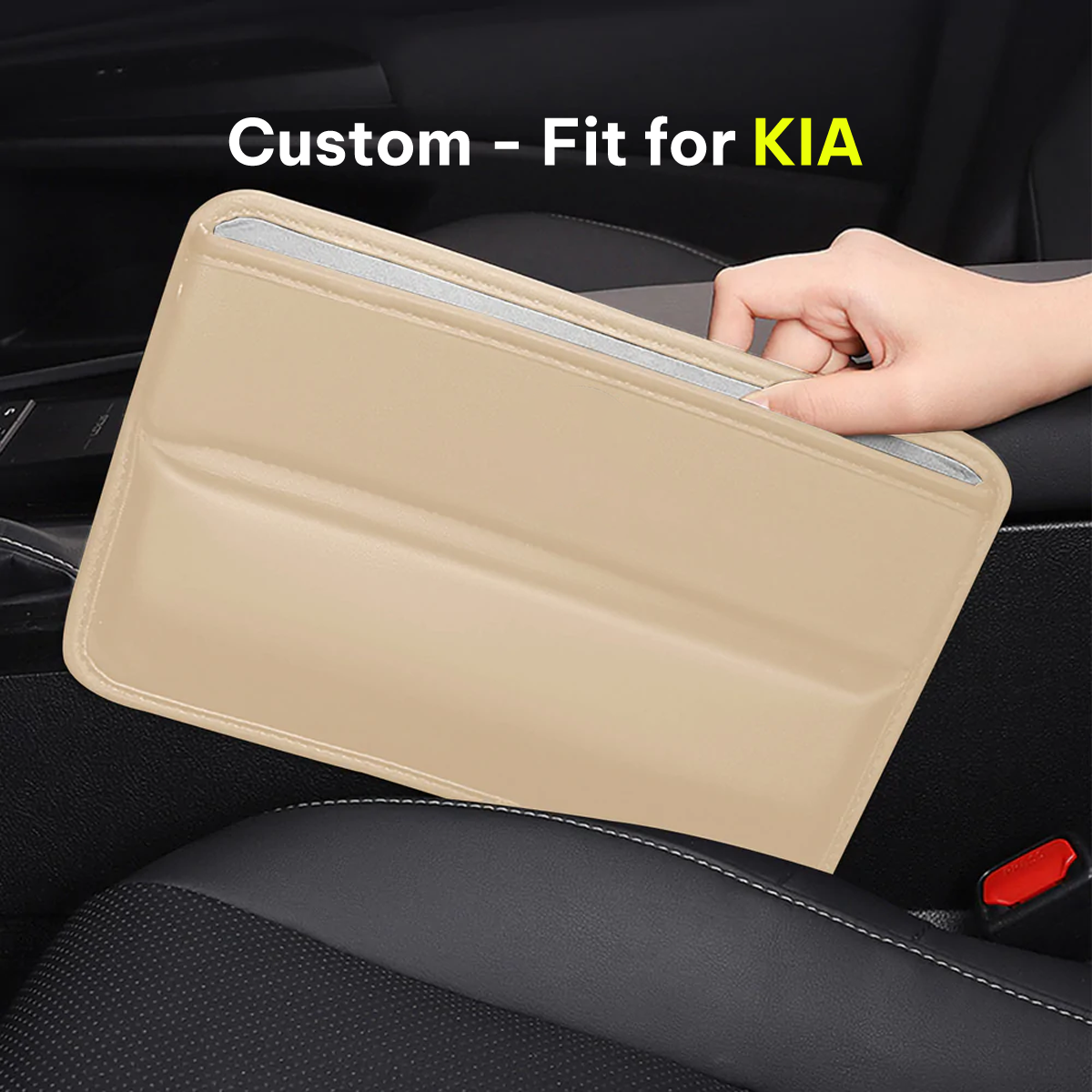 Car Seat Gap Filler Organizer, Multifunctional Pu Leather Console Side Pocket Organizer For Cellphones, Cards, Wallets, Keys