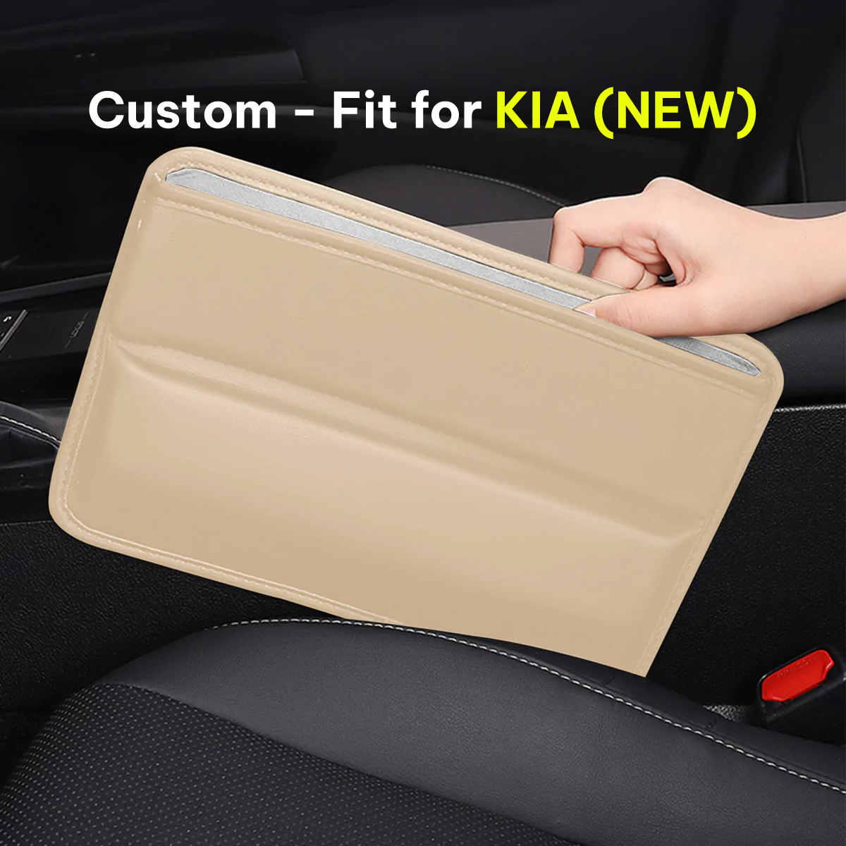 Car Seat Gap Filler Organizer, Multifunctional Pu Leather Console Side Pocket Organizer For Cellphones, Cards, Wallets, Keys