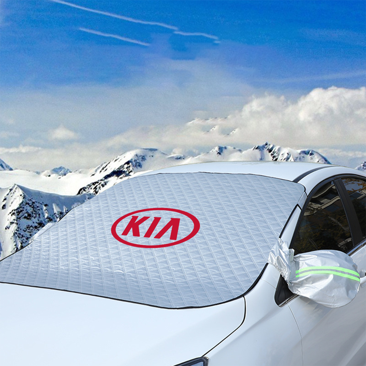 Windshield Cover for Ice and Snow, Custom fit for Car, Magnetic Windshield Cover, Water, Heat & Sag-Proof Car Windshield Snow Cover, Mirror Protector Windproof Sunshade Cover