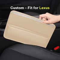 Thumbnail for Car Seat Gap Filler Organizer, Multifunctional Pu Leather Console Side Pocket Organizer For Cellphones, Cards, Wallets, Keys