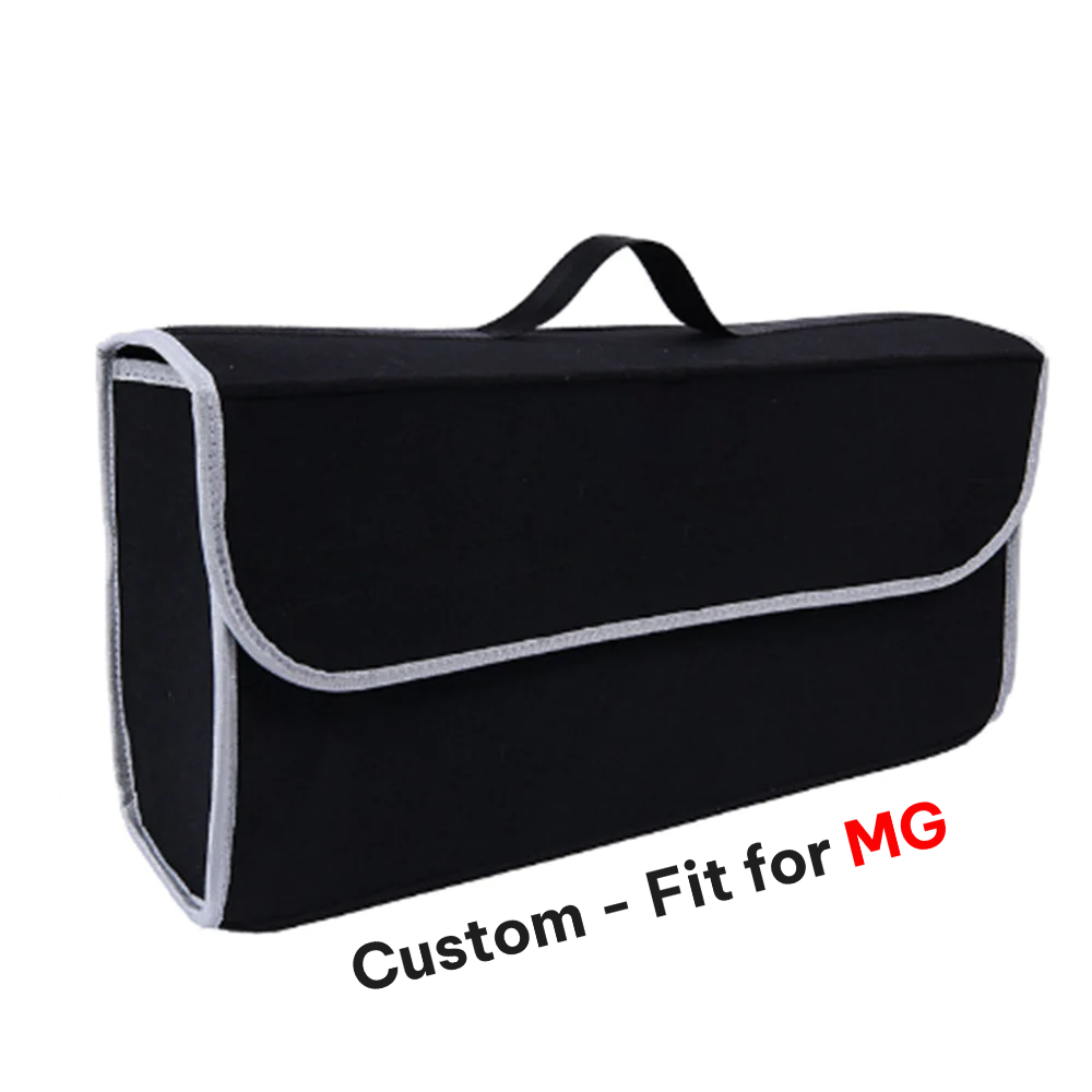 Soft Felt Car Bag Organizer, Folding Car Storage Box Non Slip Fireproof Car Trunk Organizer