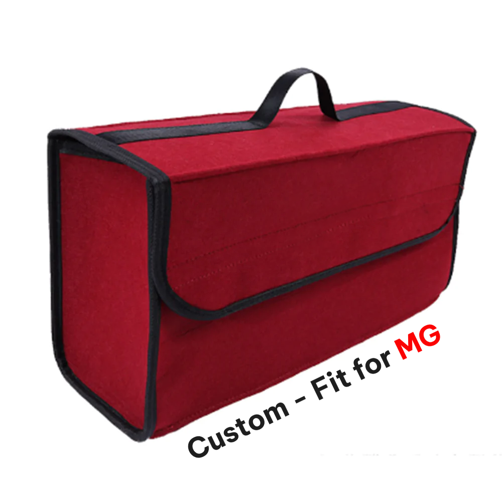 Soft Felt Car Bag Organizer, Folding Car Storage Box Non Slip Fireproof Car Trunk Organizer