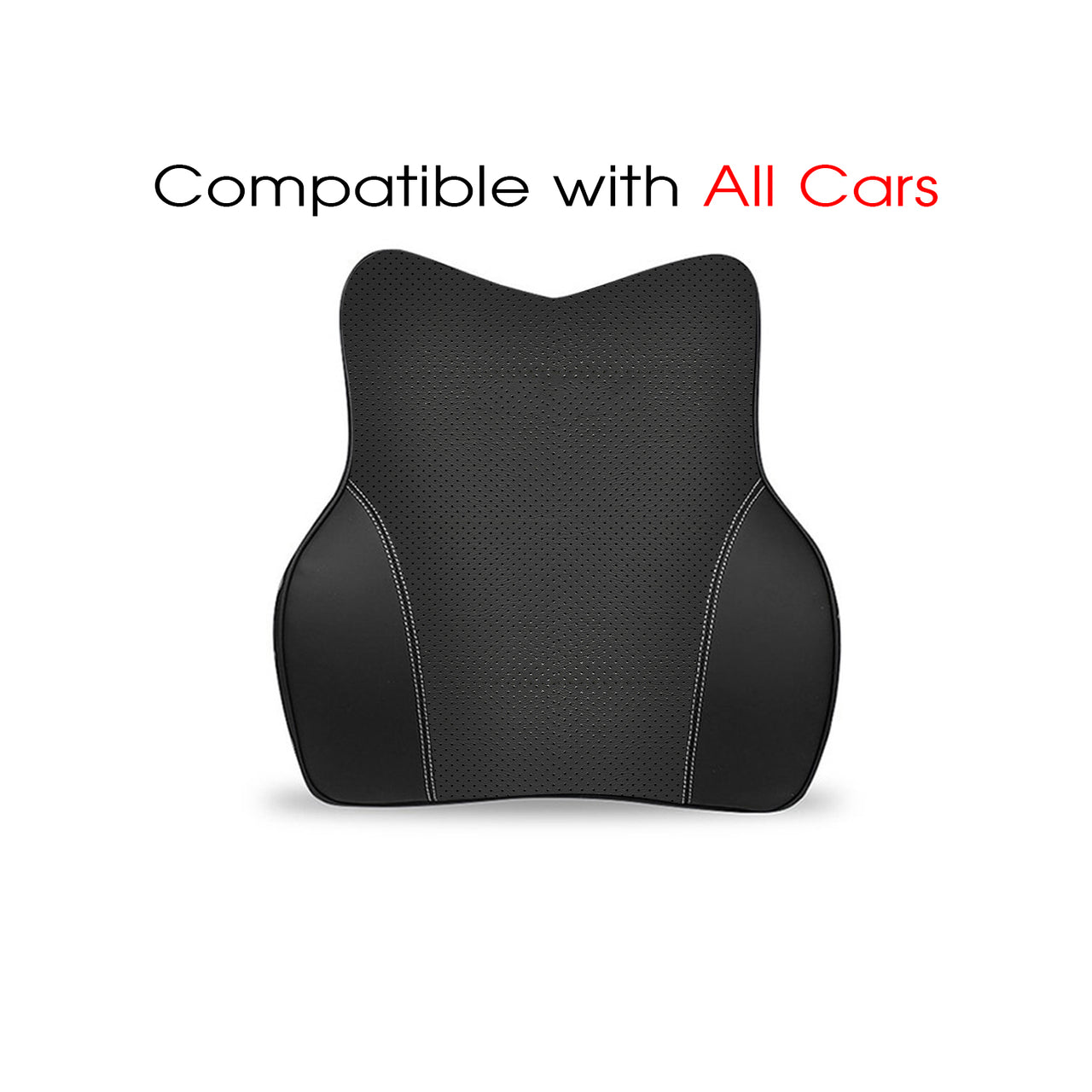 Car Headrest Neck Pillow and Lumbar Support Back Cushion Kit, Custom Fit For Your Cars, Memory Foam Erognomic, Car Accessories VE13992