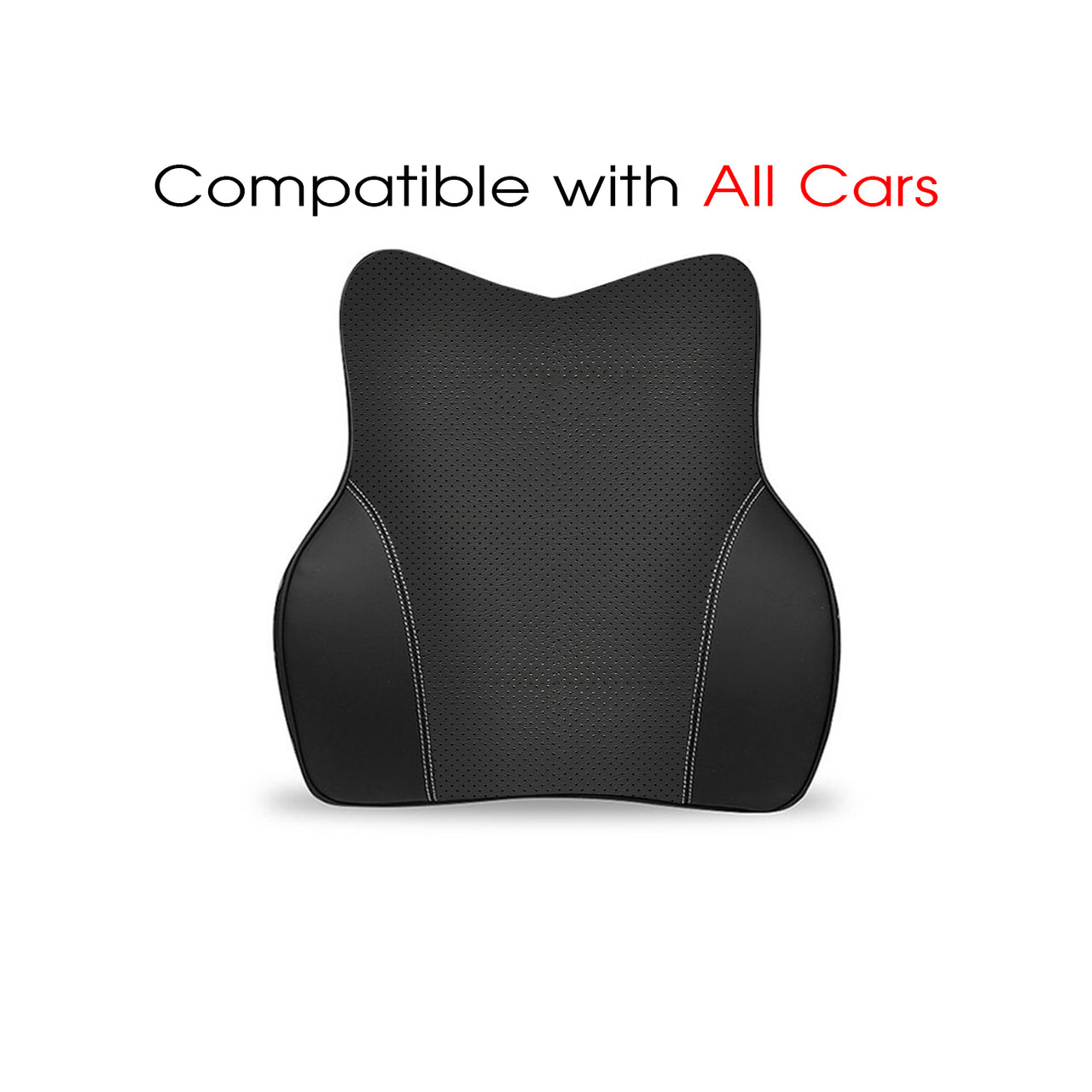 Car Headrest Neck Pillow and Lumbar Support Back Cushion Kit, Custom Fit For Your Cars, Memory Foam Erognomic, Car Accessories PF13992